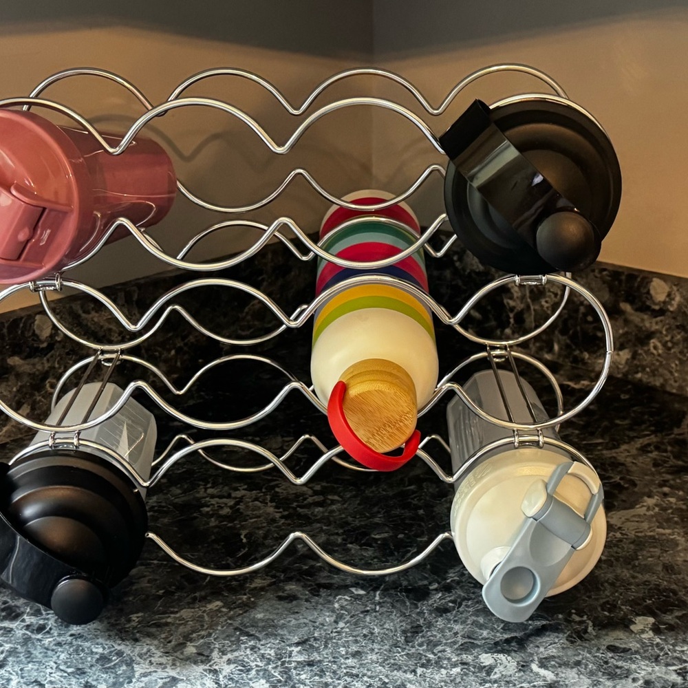 Silver Metal Wine Rack - Picture 2 of 4